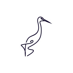 Obraz premium signature stork bir logo