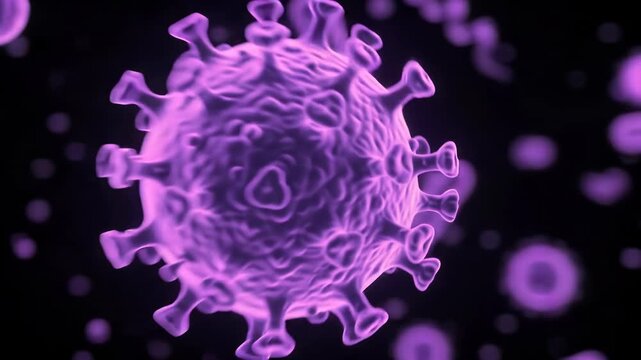 Close-up of bacteria and viruses or dust of various shapes against a black background. Concept of technology science fiction (Sci-Fi) science and medicine. 3d rendering.
