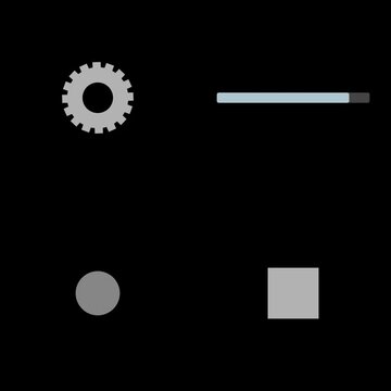 Animated SVG UI Elements: Geometric Patterns Neomorphism Style. Modern Loading Processing Waiting States. premium animated