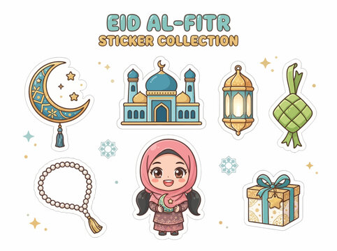Eid Al-Fitr Sticker Collection Art.
