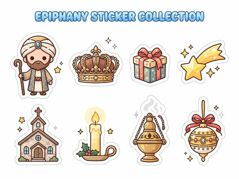 Epiphany Season Sticker Icons.
