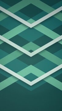 Teal chevron pattern layers seamlessly looping motion background