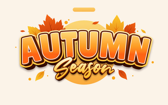 Autumn Editable Text Effect with Bold Typography