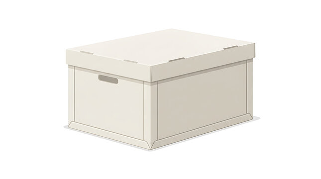 Stackable Cardboard Storage Box with Lid for Office Organization and Home Decluttering Solutions