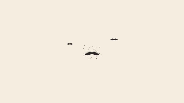 Spooky halloween icon animation set with minimalist ghost faces