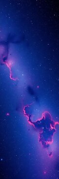 Cosmic canvas displaying twinkling stars and wispy nebulosity, Milky Way, starry night