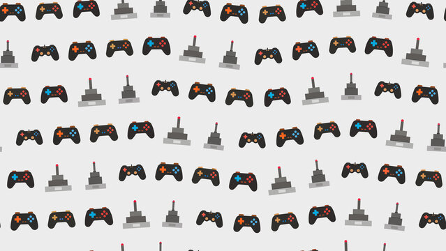 Video Game Controllers and Joysticks Pattern
