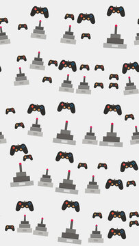 Video Game Controllers and Joysticks Pattern