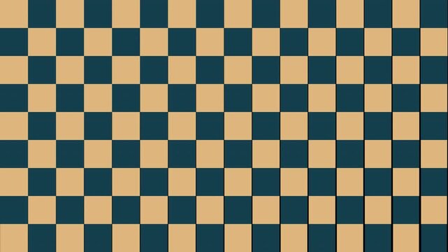 A seamless and geometric blue and beige checkered pattern design background with a classic retro aesthetic