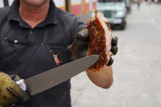 Corte de carne de cerdo a la plancha 
