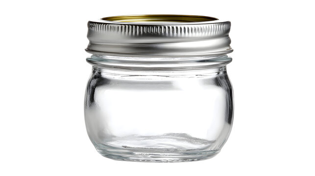 A small empty mason jar with a metal lid