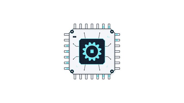 Central processor unit performs computational tasks in a digital technology environment.