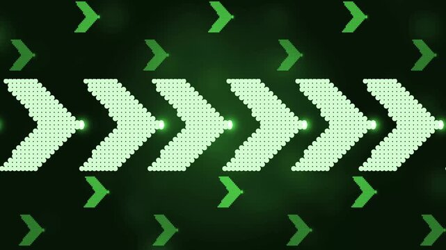 Abstract chevron arrows moving to the right background digital technology style with space for text animation