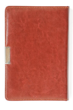 old book with vintage cover and beautiful leather binding