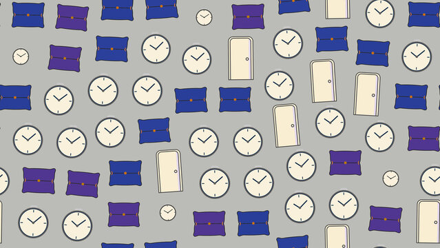 Clocks and Doors Pattern
