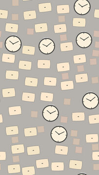 Clocks and Pillows Pattern