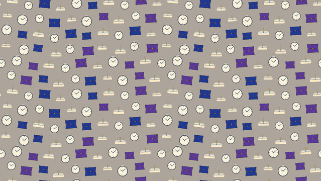 Pattern of Clocks and Briefcases