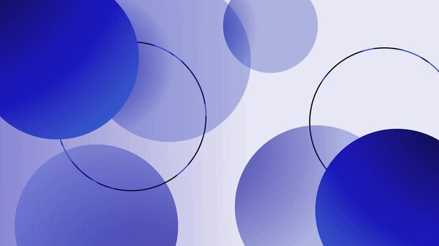 Abstract blue and purple circle background animation
