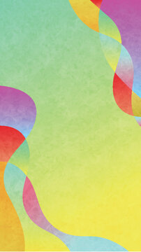 Vibrant Colorful Abstract Shapes Wallpaper Design