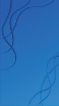Minimalist Blue Wavy Abstract Phone Wallpaper Background