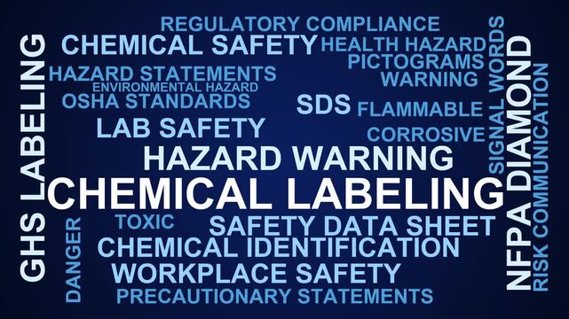 Chemical Labeling Word Cloud