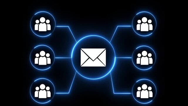 Email security solution concept on the transparent background. Automated secure mail scanning system and data protection. Motion graphics of security idea. 4k video animation.motion graphic concept.