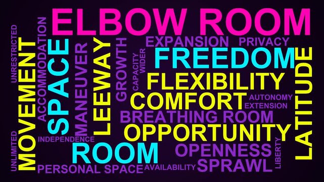Elbow Room Word Cloud