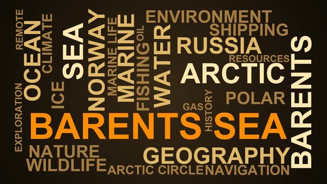 Barents Sea Word Cloud