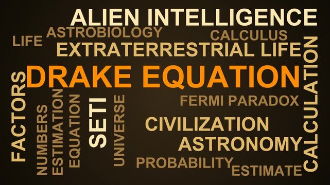 Drake Equation Word Cloud