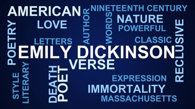 Emily Dickinson Word Cloud