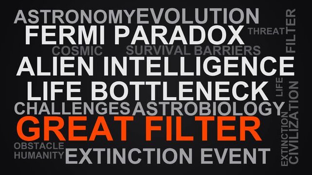 Great Filter Word Cloud