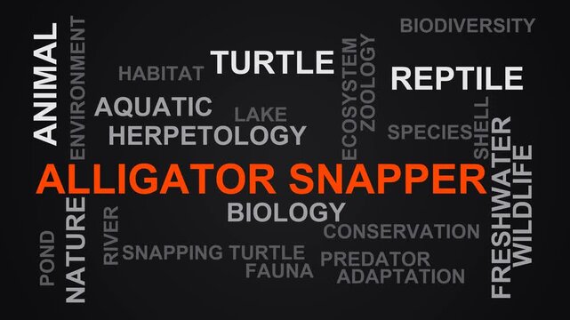 Alligator Snapper Word Cloud