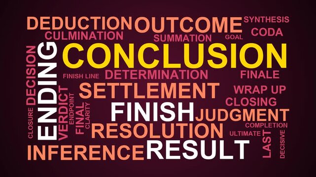 Conclusion Word Cloud