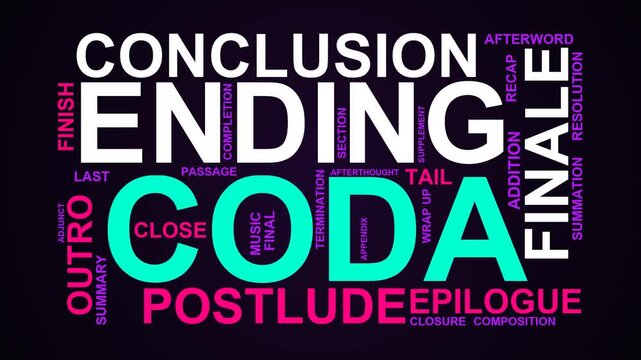 Coda Word Cloud