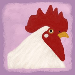 rooster illustration © LIDIACITRA