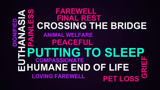 Putting To Sleep Word Cloud