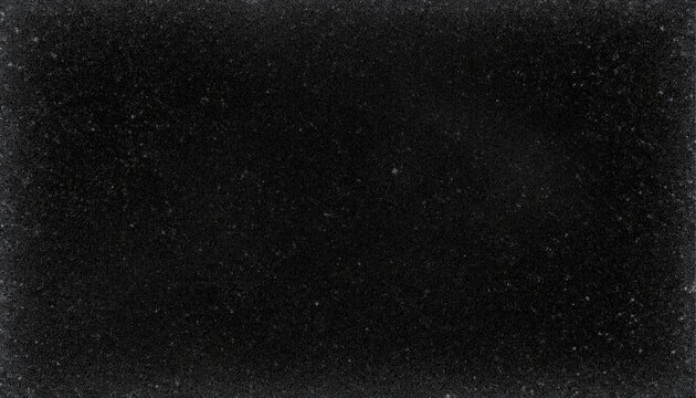 Dark abstract background with fine white dust, winter frost, snow frame, grunge noise and vintage film grain texture, ideal for seasonal designs, posters, overlays, photography and creative projects.