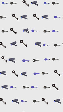Security Cameras and Keys Pattern