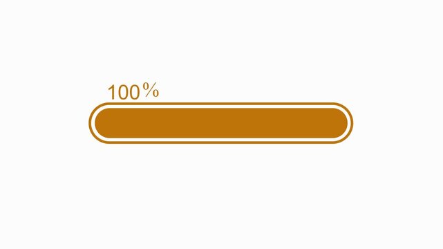 Simple progress bar loading indicator for app status or file upload animation