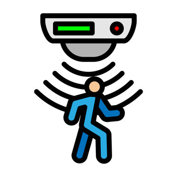 Motion Sensor Vector Filled Icon Design