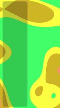 Abstract colorful graphic design with vibrant shapes and organic forms.