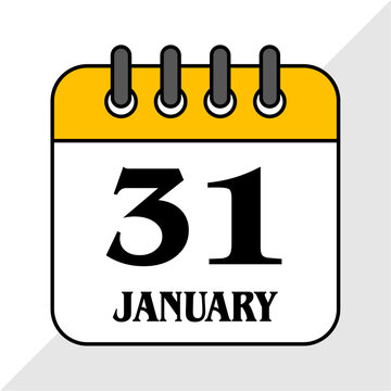 Backwards Day January 31 Calendar Icon