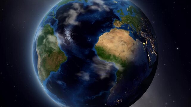 Satellite Zoom into Tshikapa Democratic Republic of the Congo from Space