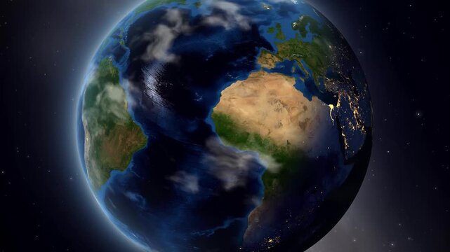 Satellite Zoom In From Outer Space to Sanaa Yemen