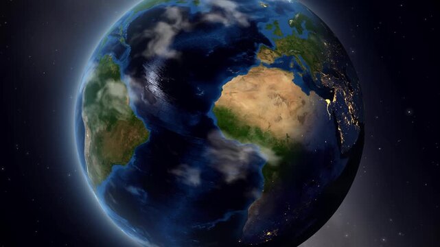 Satellite Zoom In from Orbit to Jinja Uganda