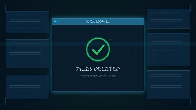 Files Deleted Modal Popup Animation With Success Checkmark