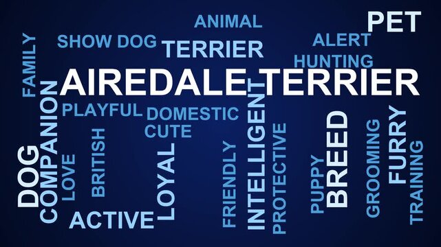 Airedale Terrier Word Cloud