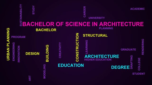 Bachelor Of Science In Architecture Word Cloud