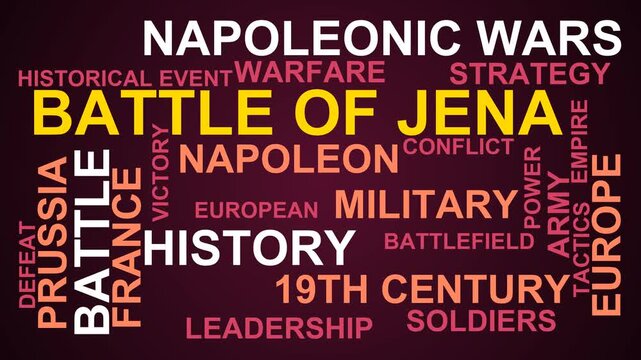 Battle Of Jena Word Cloud