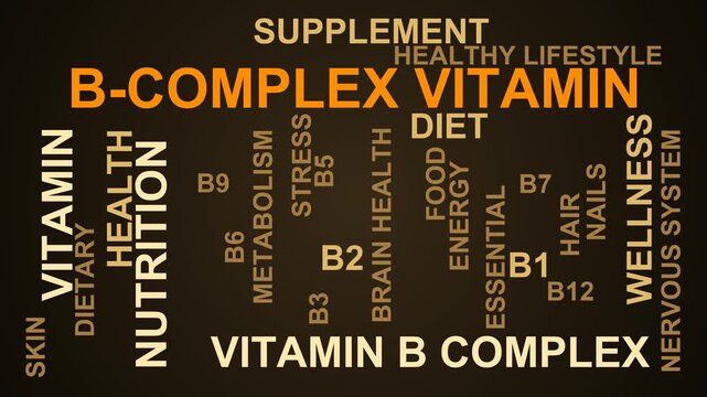 B-Complex Vitamin Word Cloud